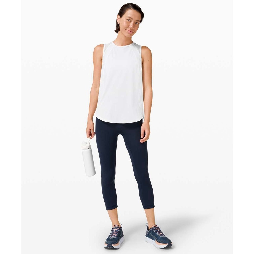 Lululemon Sculpt Tank White Estimated Size 10 Yoga Pilates
